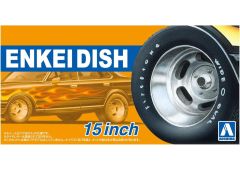 Aoshima 1/24 The Tuned Parts No.108 Enkei Dish 15Inch, AOS66256, by AOSHIMA