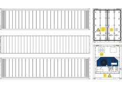 Fujimi 1/150 Train-NEXT Series No.201 40ft Reefer Container Touhou Project Reimu Hakurei, FUJ10499, 