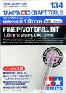 Tamiya Precision Drill Blade 1.0 mm (Shaft Diameter 1.5 mm), TAM41342, by TAMIYA