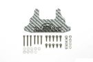 Tamiya Mini 4WD Grade Up Part HG Carbon Rear Brake Stay (1.5mm/silver), TAM51253, by TAMIYA