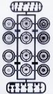 Fujimi 1/24 NORMAL WIRE SILVER TYPE 17-INCH, FUJ93557, by FUJIMI