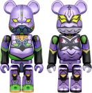 Medicom ToyBE@RBRICK Evangelion Unit-01 (New Painted Plated Ver.) & Evangelion Unit-13 (New Painted Plated Ver.) 2PCS SET, MED25782, 