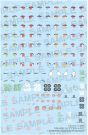 Kotobukiya 1/1 Megami Device M.S.G Puni Mofu Lin Eye Decal Set, KBY89932, 