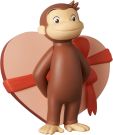 Medicom ToyUDF Curious George w/ Heart, MED59553, 