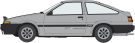 Hasegawa 1/24 Toyota Sprinter Trueno AE86 GTV Early Model (1983), HAS08568, 