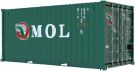 Fujimi 1/24 Car NEXT Series No.1104 20ft Dry Container MOL (Green), FUJ66820, 