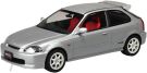 Aoshima1/24 Raku-Pla Snap Car No.09-VS EK9 Civic Type R 1997 Vogue Silver Metallic, AOS68434, 