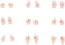 Kotobukiya1/1 Megami Device M.S.G 09 Hand Set Skin Color B, KBY89680, 