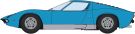Hasegawa 1/24 Lamborghini Miura P400 SV Blue Body, HAS08445, 