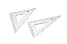 Wave HG aluminum triangle ruler 【2 piece set】 HT 383, WAV83832, by WAVE