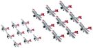 Hasegawa  1/700 Japanese Navy aircraft carrier based aircraft set (biplane), HASQG23, by HASEGAWA