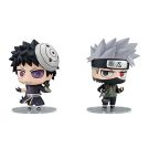 MegaHouse Chimi Mega Buddy Series ! NARUTO Shippuden Kakashi Hatake & Obito Uchiha Shinobi World War Set, MEG27273, by MEGAHOUSE