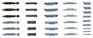 Hasegawa 1/72 X72 - 12 Aircraft Weapon VII "American Special Bomb & LANTIRN" plastic kit, HAS51127, by HASEGAWA