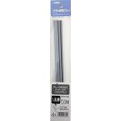 Wave Material ・ series plastic  material 【gray】 1/4 round bar 5.0 mm 4 pieces OM 325, WAV23251, by WAVE