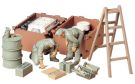 Tamiya 1/35 MM Series 180 German Tank Engine Engine Maintenance Set, TAM95578, by TAMIYA