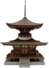 Fujimi 1/100 Building Series No.10 Pagoda, FUJ00263, by FUJIMI