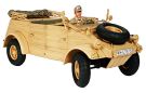 Tamiya 1/16 BIG TANK Series GERMAN KUBELWAGEN TYPE 82 AFRICA-CORPS W/FELDMARSCHALL ROMMEL KIT, TAM64031, by TAMIYA