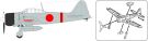Fujimi 1/700 Special Series JAPANESE NAVY CARRIER-BASED AIRCRAFT SET 1 (EARLY WARTIME), FUJ33301, by FUJIMI