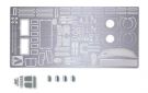 1/24 GRB IMPREZA WRX STI 5DR 2007 PHOTO-ETCHED PARTS & METAL STICKERS SET, AOS49754, by AOSHIMA