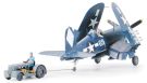 TAMIYA 1/48 Corsair F4U-1D Mototagu, with the towing vehicle, TAM61085, by TAMIYA