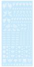 HI Q PARTS 1/12 TATTOO DECAL 01 HEART CLEAR WHITE (1PCS), HIQ74483, by HI Q PARTS