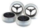Tamiya 95420 Mini 4wd Narrow Large Dia. Wheel & Soft Arched Tires, TAM54209, by TAMIYA