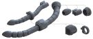 Bandai 1/100 Builders Parts HD MS Pipe 01 Dark Gray, BAN11726, by BANDAI