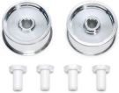 Tamiya MINI 4WD SPECIAL PROJECT Mini 4WD Grade Up Part HG Heavy Aluminum Wheels for Low-Profile Tires II (Reversible, 2pcs.), TAM56609, by TAMIYA