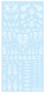HI Q PARTS 1/12 TATTOO DECAL 03 FIRE CLEAR WHITE (1PCS), HIQ74506, by HI Q PARTS