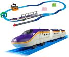 TAKARA TOMY Consolidated! E8 series Tsubasa & Tomica Arch Railroad Crossing Set (First Time Bonus with 3 S-shaped Rails), TAK15461, by TAKARA TOMY