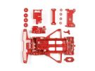 Tamiya FM REINFORCED CHASSIS (RED), TAM52434, by TAMIYA