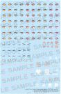 Kotobukiya 1/1 Megami Device M.S.G Puni Mofu Gin Lang Eye Decal Set, KBY83640, by KOTOBUKIYA