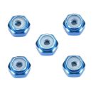TAMIYA GP500 2mm aluminum lock nut (five Blue), TAM15500, by TAMIYA