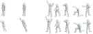 Bandai 1/100 Builders Parts HD MS Figure 01 White, BAN11719, by BANDAI
