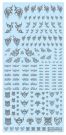 HI Q PARTS 1/12 TATTOO DECAL 01 HEART CLEAR BLACK (1PCS), HIQ74513, by HI Q PARTS