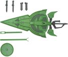 Bandai 1/144 HGBD:R MASS PRODUCTION TYPE ZEONIC SWORD, BAN88265, by BANDAI