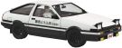Aoshima 1/24 Initial D No.14 Takumi Fujiwara AE86 Trueno Project D Type w/Driver Figure, AOS59548, by AOSHIMA