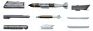 HASEGAWA 1/72 AIRCRAFT WEAPONS IX U.S. JOINT DIRECT ATTACK MUNITIONS & TARGET PODS t, HAS51141, by HASEGAWA