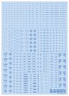 HI Q PARTS 1/144 RB02 Caution Decal One Color Blue 1pc, HIQ74872, by HI Q PARTS