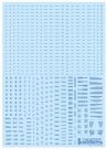HI Q PARTS 1/144 RB01 Caution Decal One Color Blue 1pc, HIQ74865, by HI Q PARTS