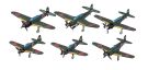 Hasegawa  1/450 Japanese Navy aircraft carrier based aircraft set, HASQG56, by HASEGAWA