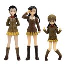Platz 1/35 Girls & Panzer Movie ver Chibatan Gakuen Figure Set plastic kit, PLZ39658, by PLATZ