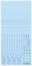 HI Q PARTS 1/100 RB01 Caution Decal One Color Blue 1pc, HIQ74889, by HI Q PARTS