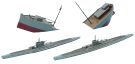 Hasegawa  1/700 German submarine U-Boat 7C / 9C, HAS901, by HASEGAWA