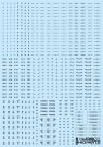 HI Q PARTS 1/144 RB03 Caution Decals One Color, Dark Gray (1pk), HIQ89432, by HI Q PARTS