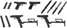 TOMYTEC 1/12 LittleArmory LA028 Glock 17, 18C Type, TMT82273, by TOMYTEC
