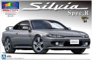 Aoshima 1/24 Pre-Painted Model Nissan S15 Silvia Spec.R (Silver), AOS08645, by AOSHIMA