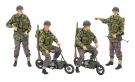 Tamiya 1/35 MM Series 337 British Army Airborne Soldier Small Motorcycle Set, TAM53378, by TAMIYA