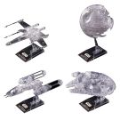 Bandai 1/144& 1/350 & 1/2700000 STAR WARS the return of Jedi Clear Vehicle set, BAN582126, by BANDAI