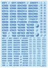 HI Q PARTS TR DECAL 3 NUMBER BLUE (1PCS), HIQ74926, by HI Q PARTS